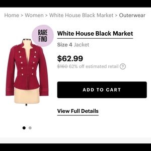 White House Black Market Jacket